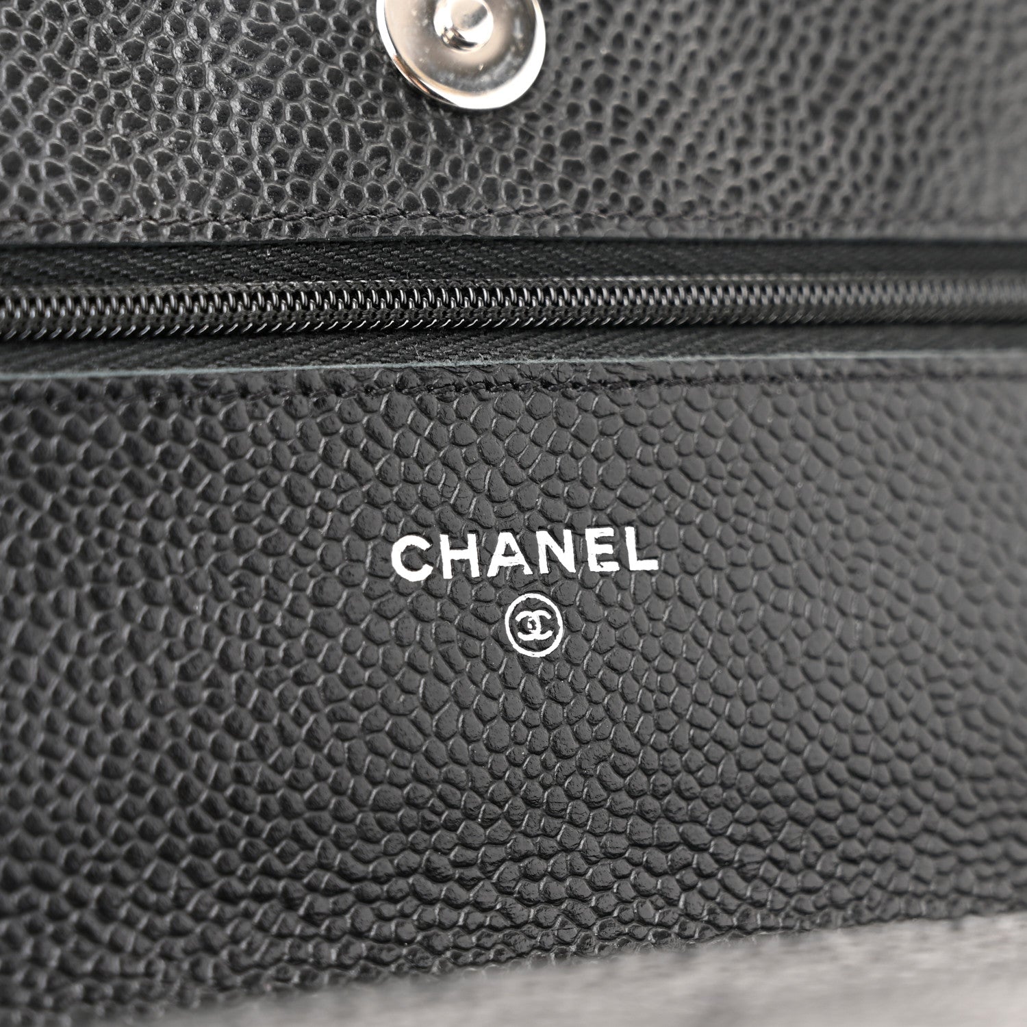 Chanel Caviar Quilted Wallet on Chain WOC Black 6 of 12