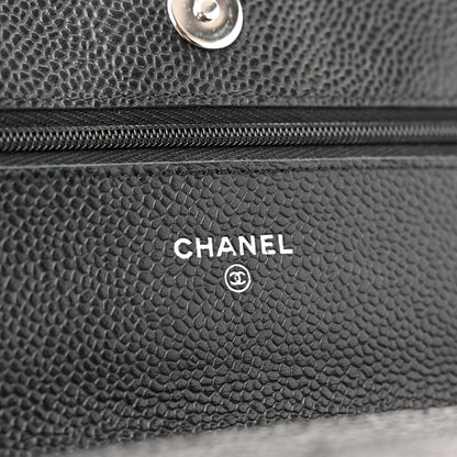 Chanel Caviar Quilted Wallet on Chain WOC Black 6 of 12