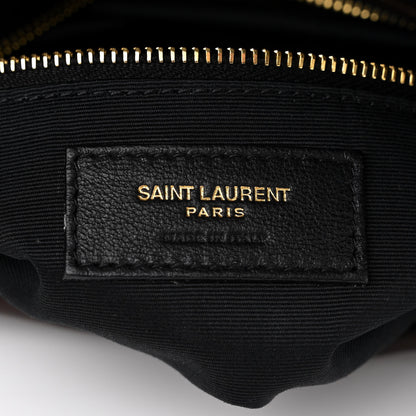 Saint Laurent Lambskin Quilted Small Loulou Puffer Monogram Chain Satchel Dark Ganache 6 of 12
