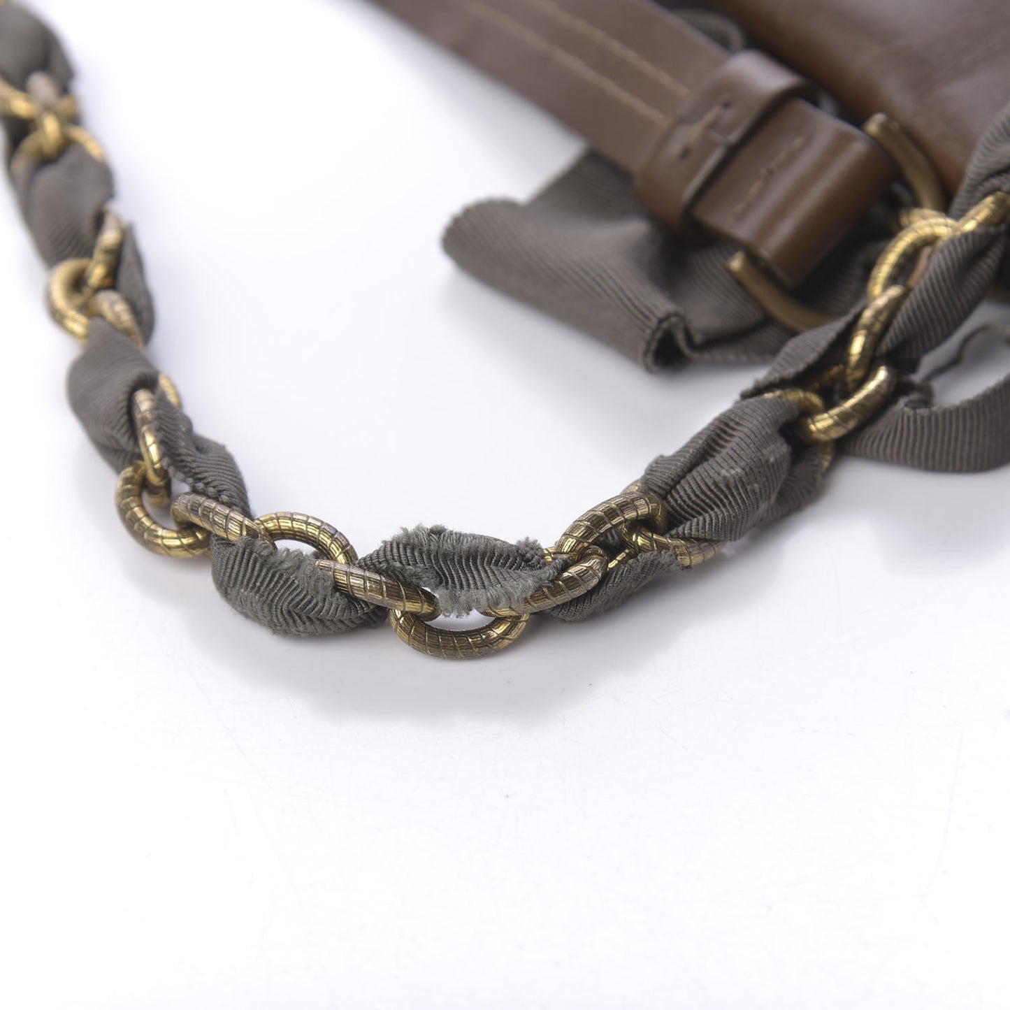 Calfskin Medium Happy Shoulder Bag Brown