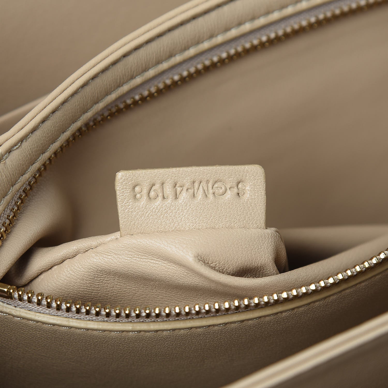 Celine Shiny Calfskin Large Triomphe Nude 9 of 14