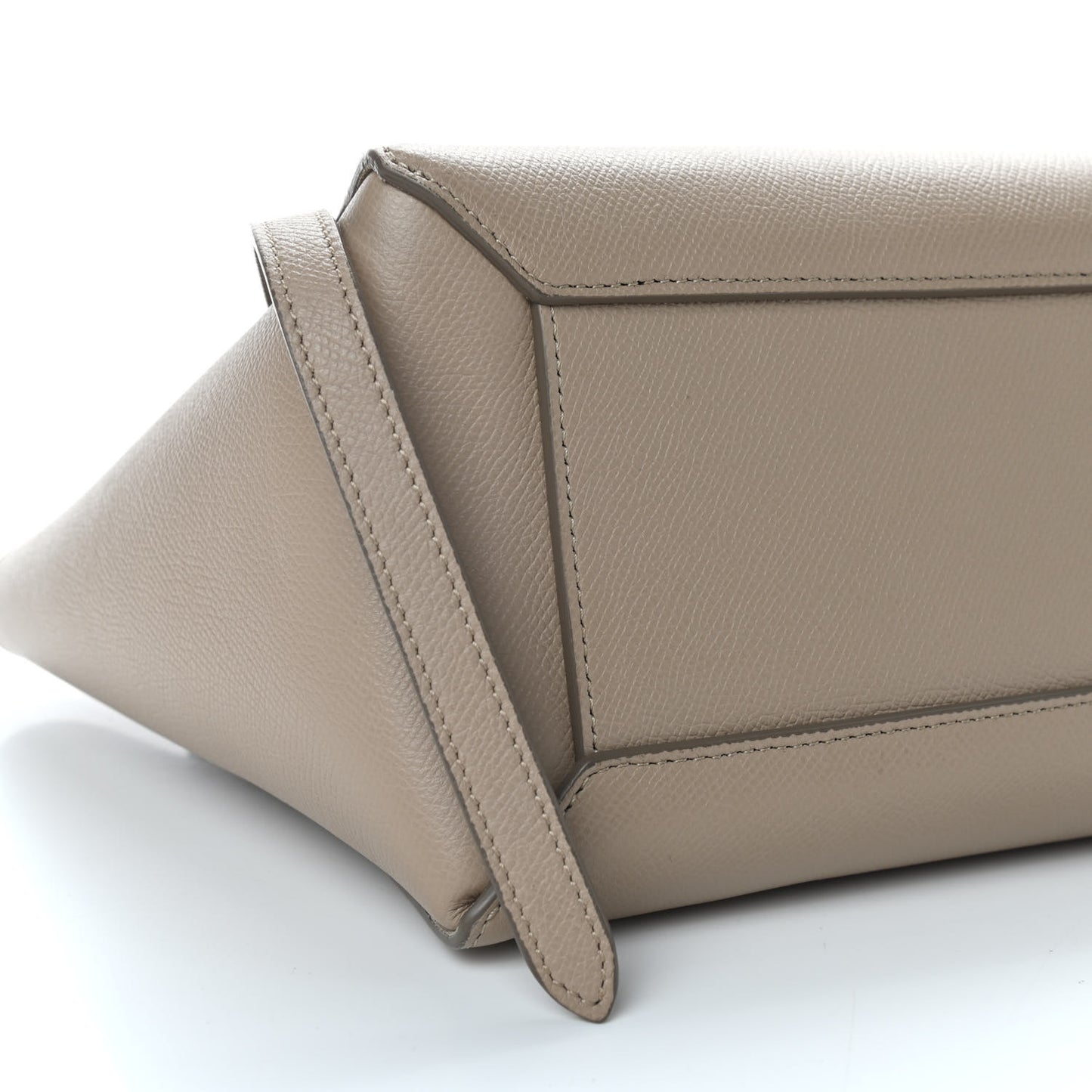 Grained Calfskin Mini Belt Bag Light Taupe