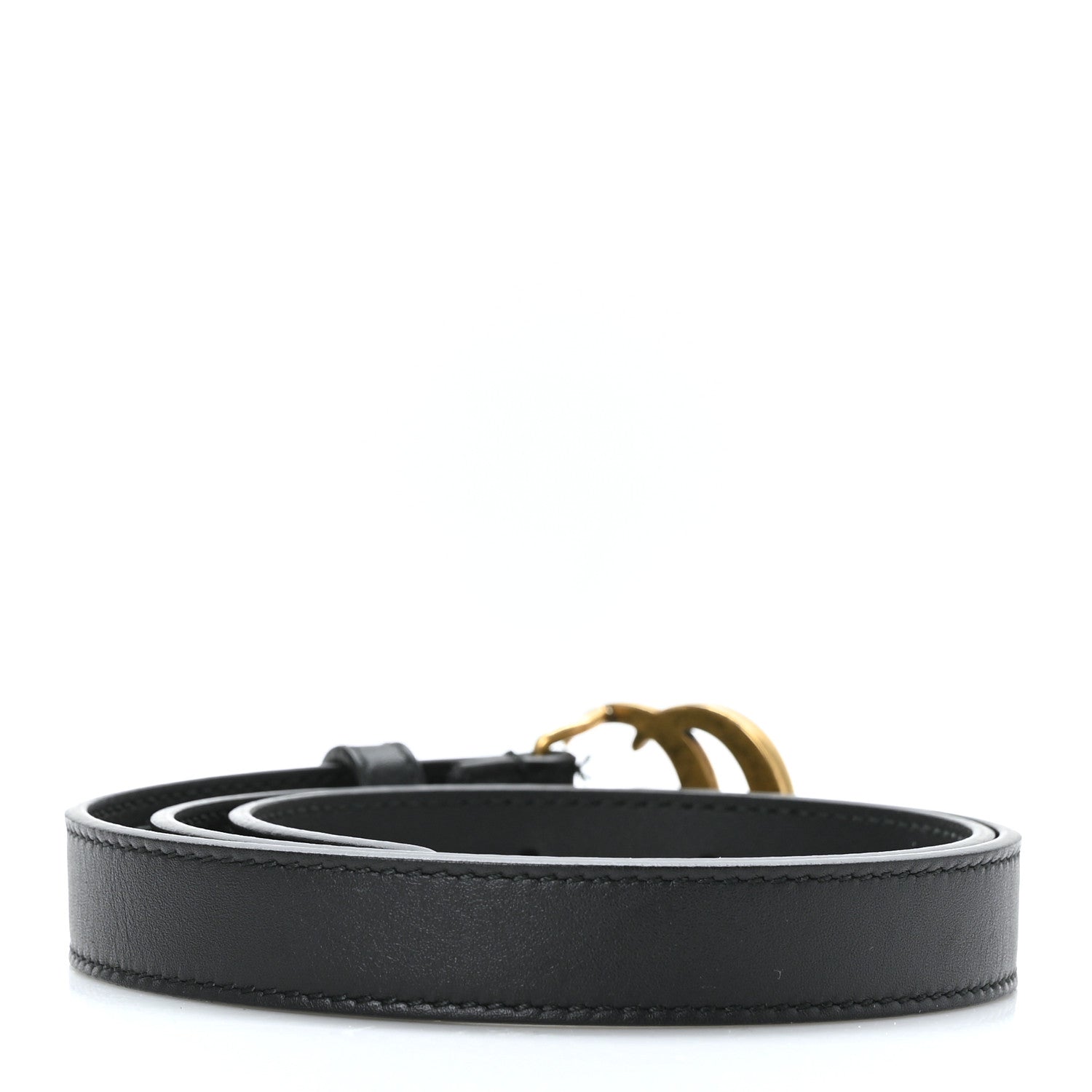 Gucci Calfskin Double G 20mm Belt 70 28 Black 2 of 5