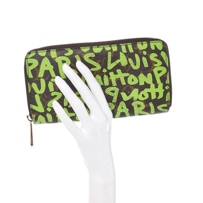 Louis Vuitton Monogram Graffiti Zippy Wallet Green 2 of 15