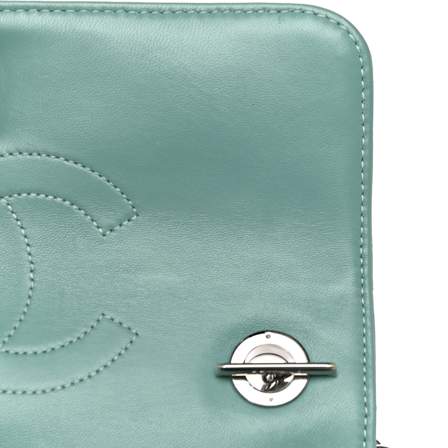 Chanel Lambskin Quilted Small Trendy CC Flap Dual Handle Bag Light Green 12 of 14