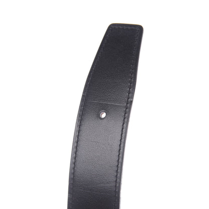 Hermes Box Togo 32mm Guilloche H Belt 85 Black Orange 4 of 11