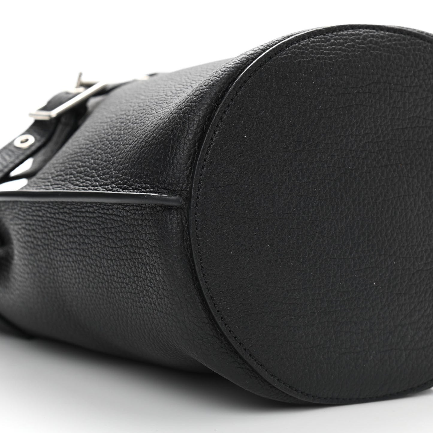 Supple Grained Calfskin Nano Big Bag Bucket Black