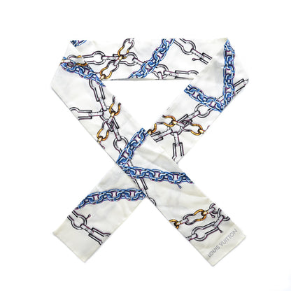 Louis Vuitton Silk Monogram Chain Bandeau White 1 of 4