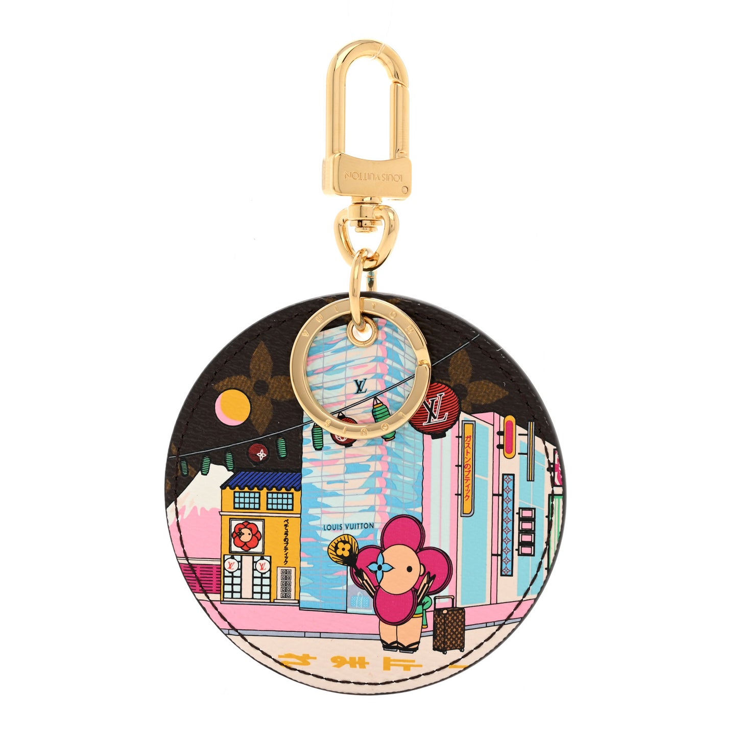 Monogram 2022 Christmas Animation Tokyo Bag Charm Key Ring Blue