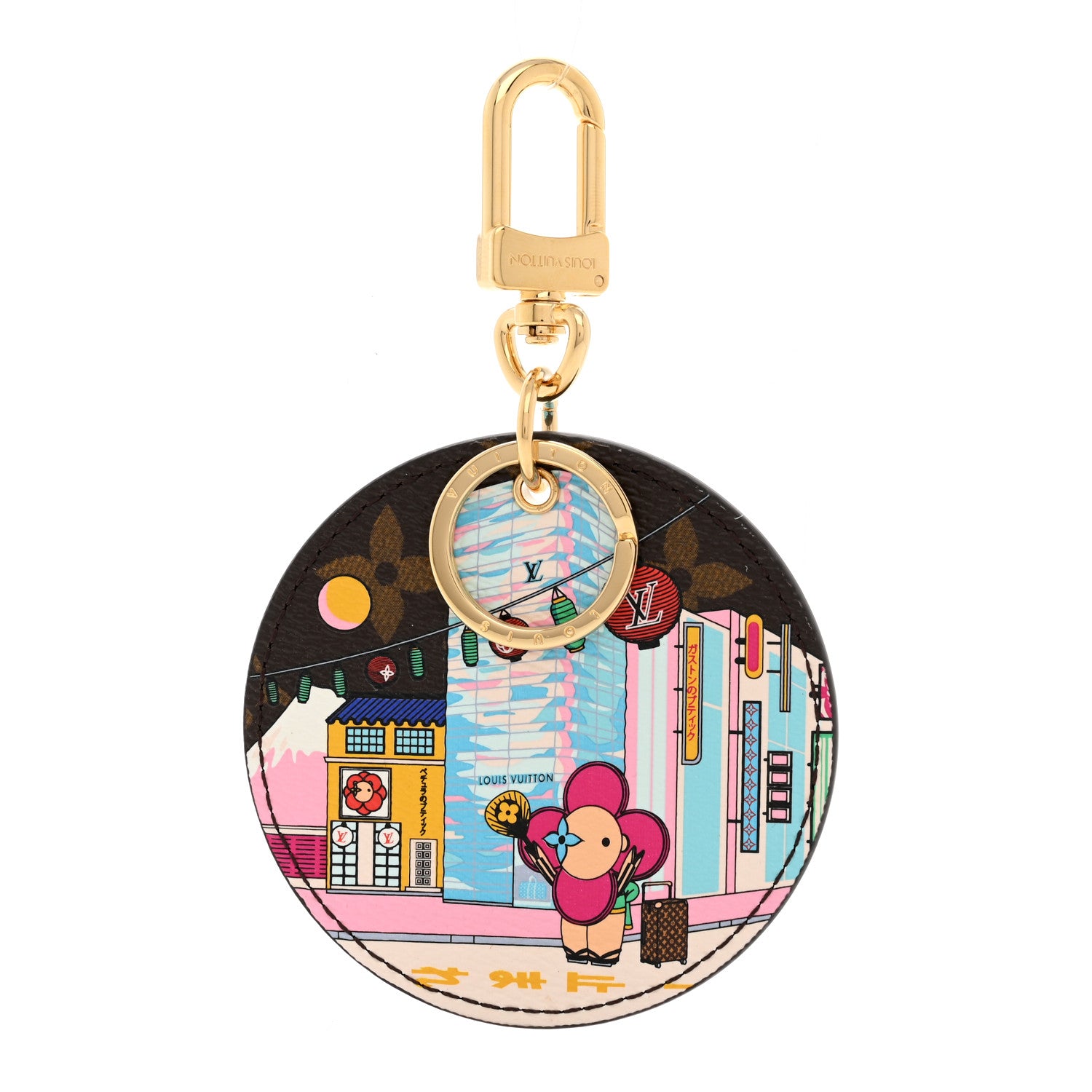 Louis Vuitton Monogram 2022 Christmas Animation Tokyo Bag Charm Key Ring Blue 1 of 4