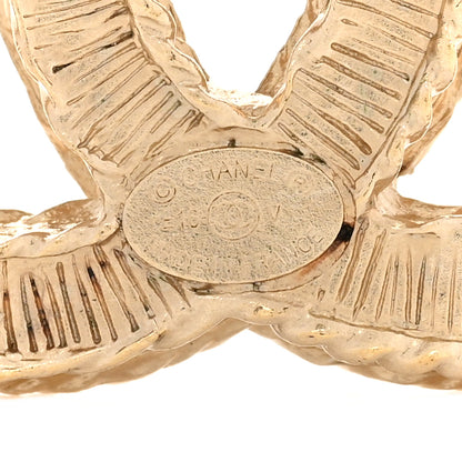 Chanel Pearl CC Brooch Gold 4 of 5