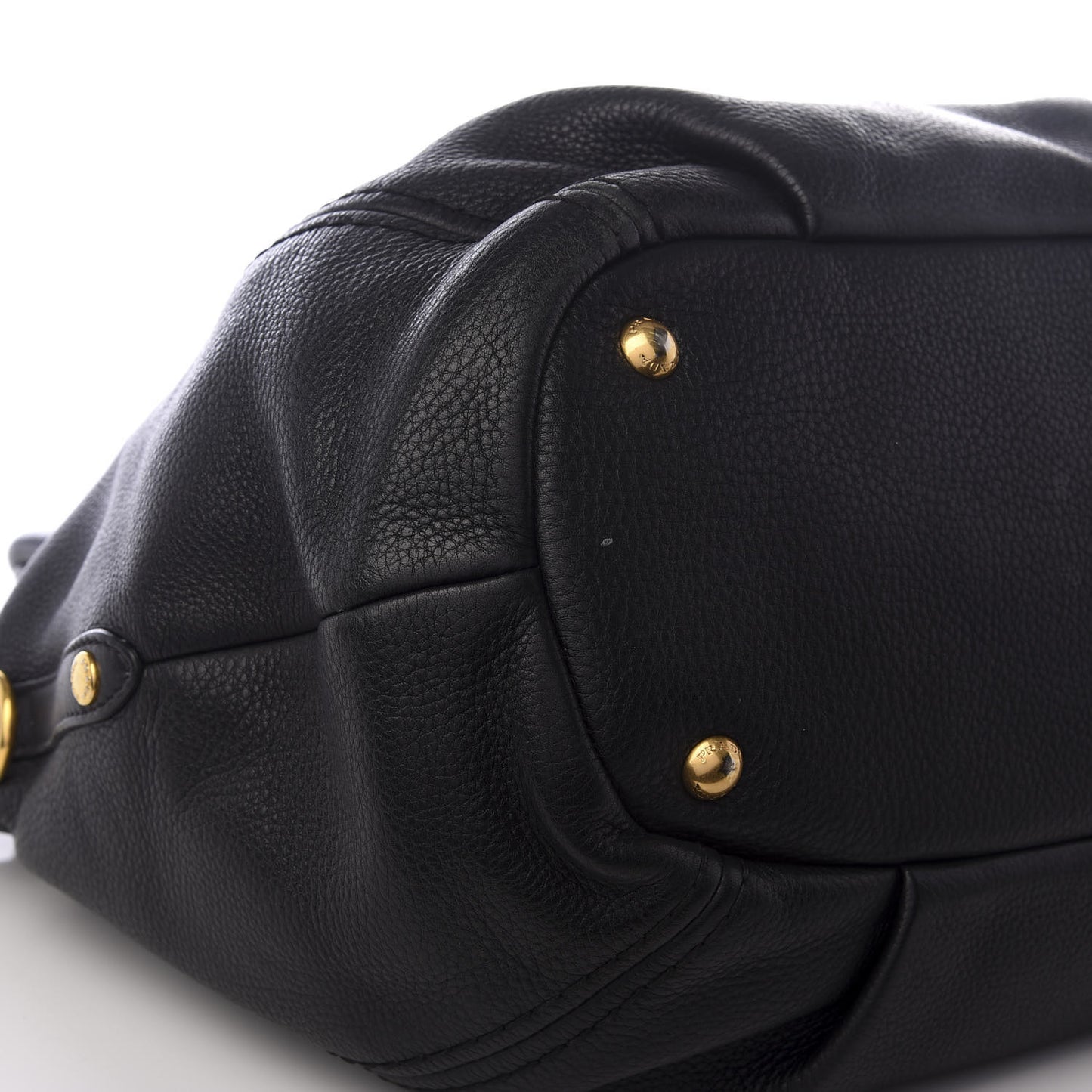 Vitello Daino Shoulder Bag Black