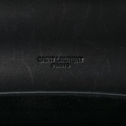 Saint Laurent Pony Hair Calfskin Leopard Print Monogram Small Kaia Satchel Black 6 of 9