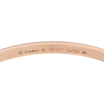Cartier 18K Pink Gold Small LOVE Bracelet 16 6 of 7