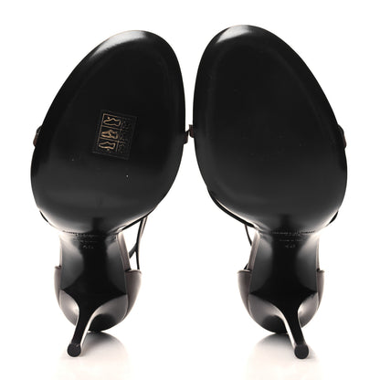 Saint Laurent Calfskin Cassandra 100 Sandals 40 Moro 6 of 10