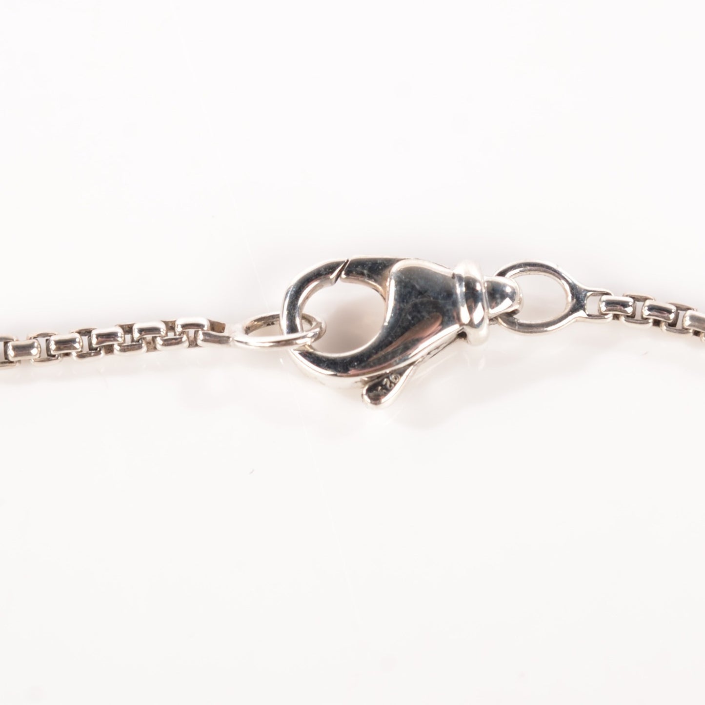Sterling Silver Mother Of Pearl Diamond Small Dog Tag Necklace