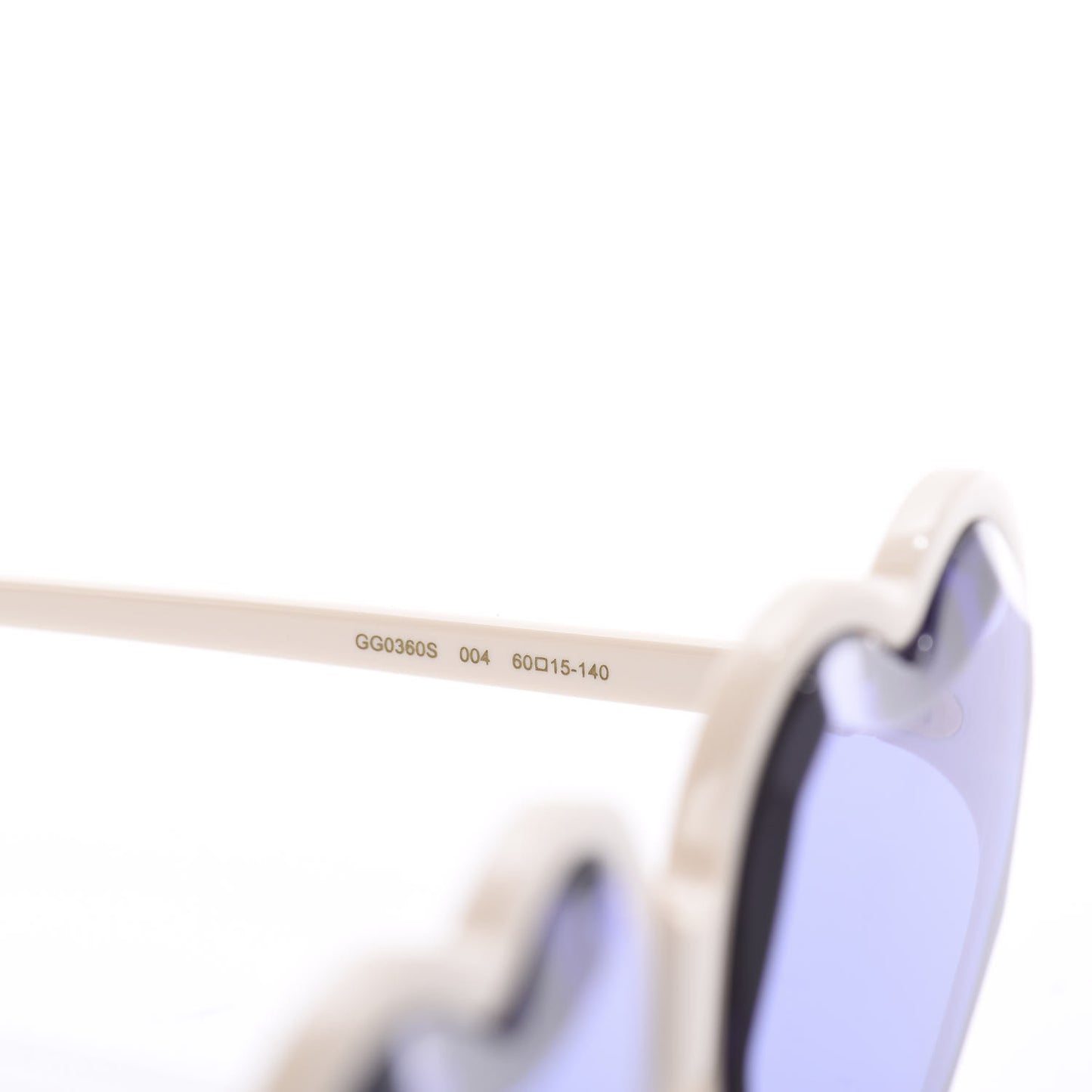 Hollywood Forever Heart Sunglasses GG0360S White