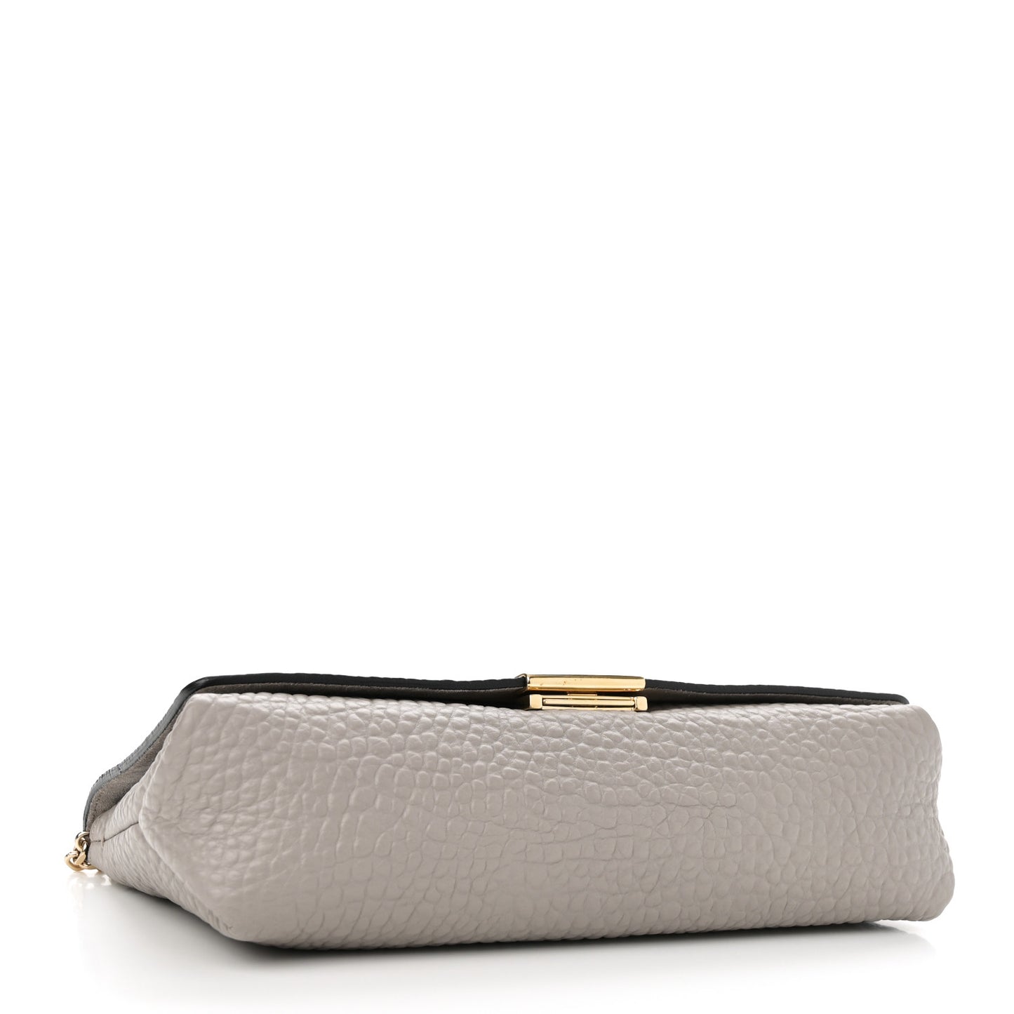 Signature Grain Medium Mildenhall Crossbody Bag Pale Grey