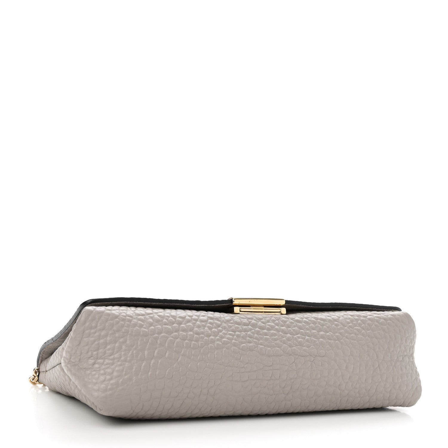 Burberry Signature Grain Medium Mildenhall Crossbody Bag Pale Grey 4 of 9