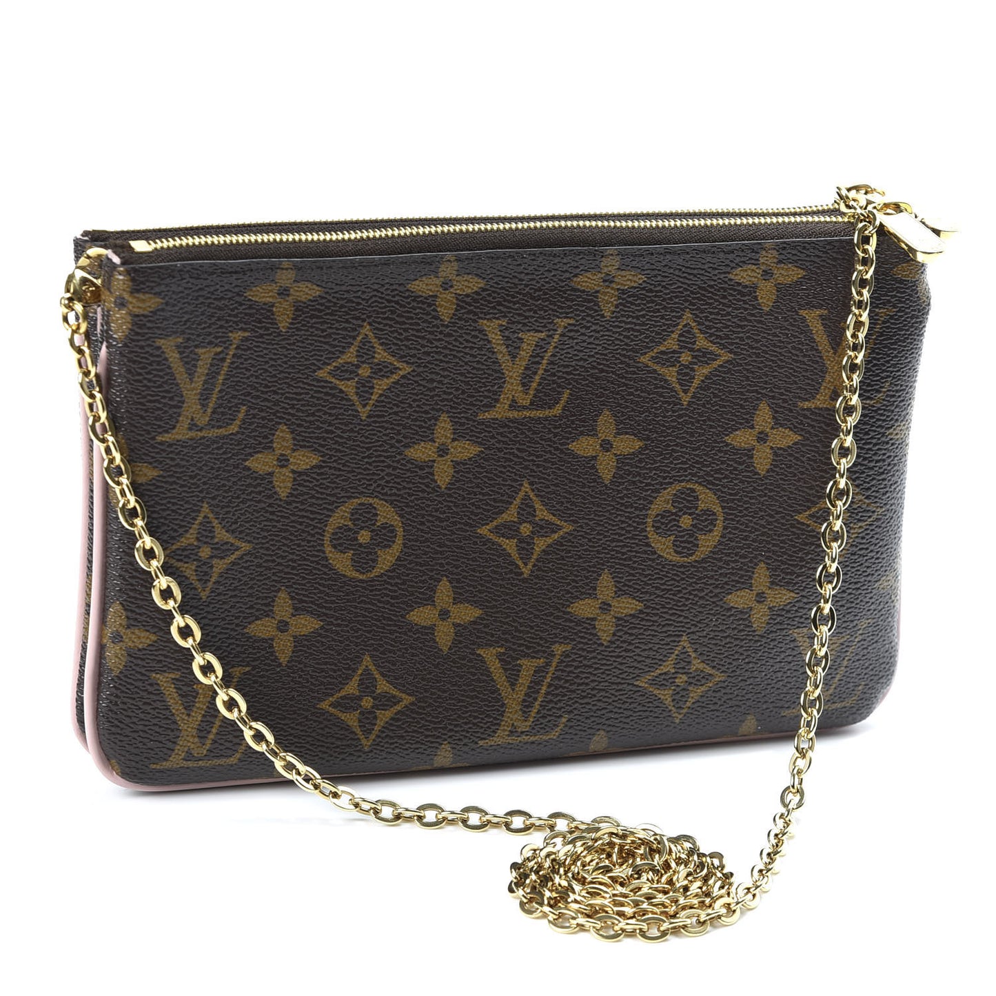Monogram Blooming Flowers Double Zip Pochette