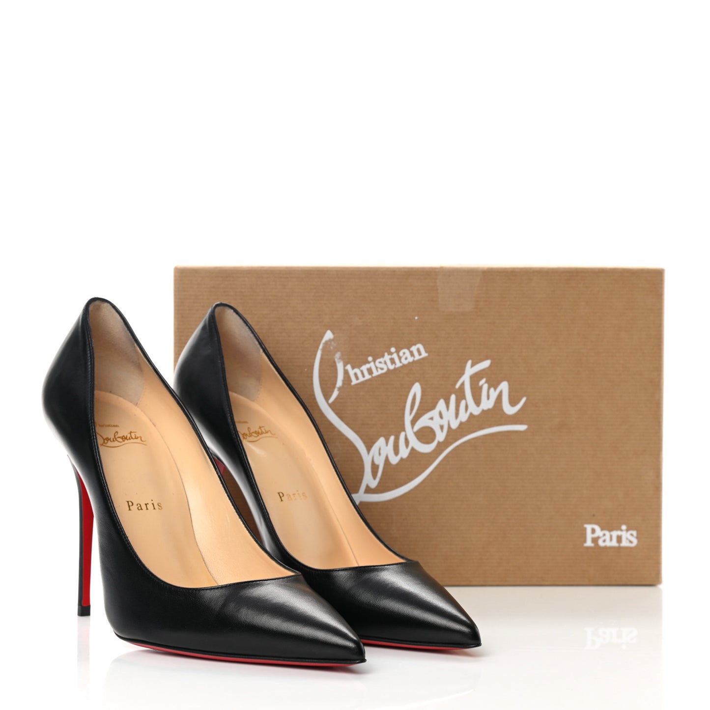 Shiny Nappa Pigalle 100 Pumps 39 Black