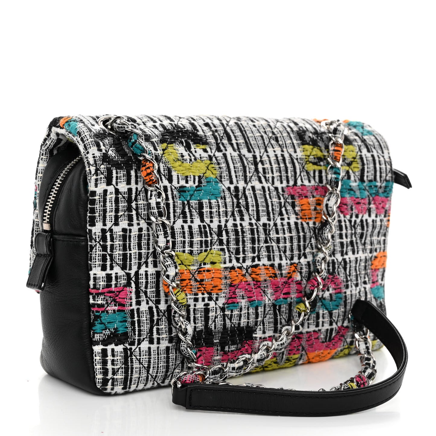 Fantasy Tweed Quilted Easy Flap Multicolor