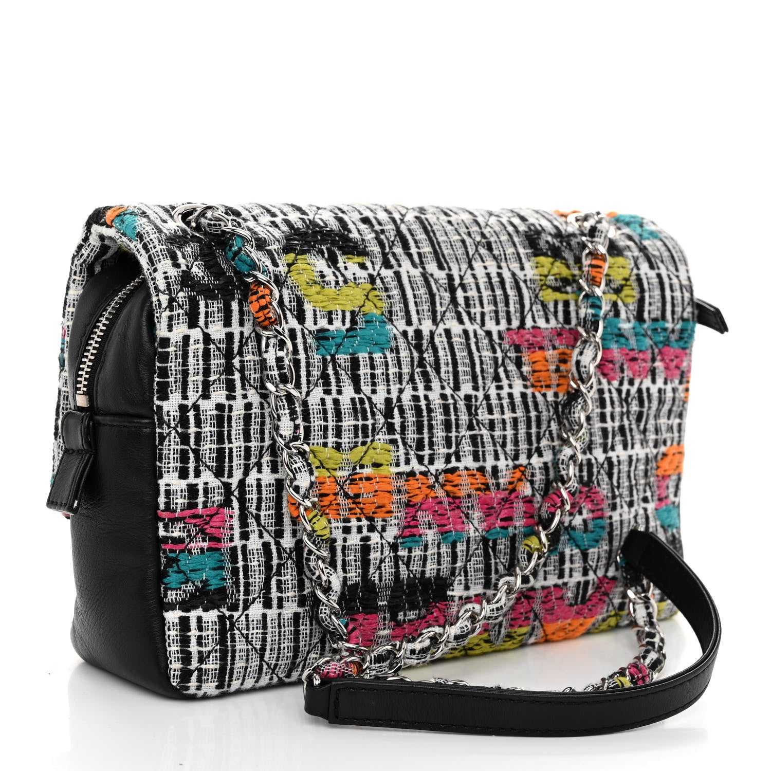 Chanel Fantasy Tweed Quilted Easy Flap Multicolor 3 of 9