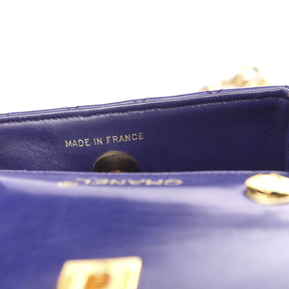 Chanel Lambskin Quilted Mini Square Flap Blue 7 of 12