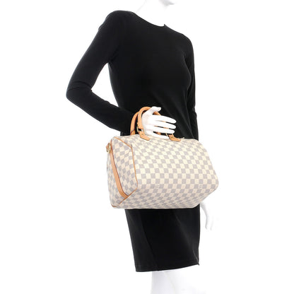 Louis Vuitton Damier Azur Speedy Bandouliere 30 3 of 13