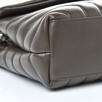 Saint Laurent Calfskin Y Quilted Monogram Small Loulou Chain Satchel Faggio 10 of 11