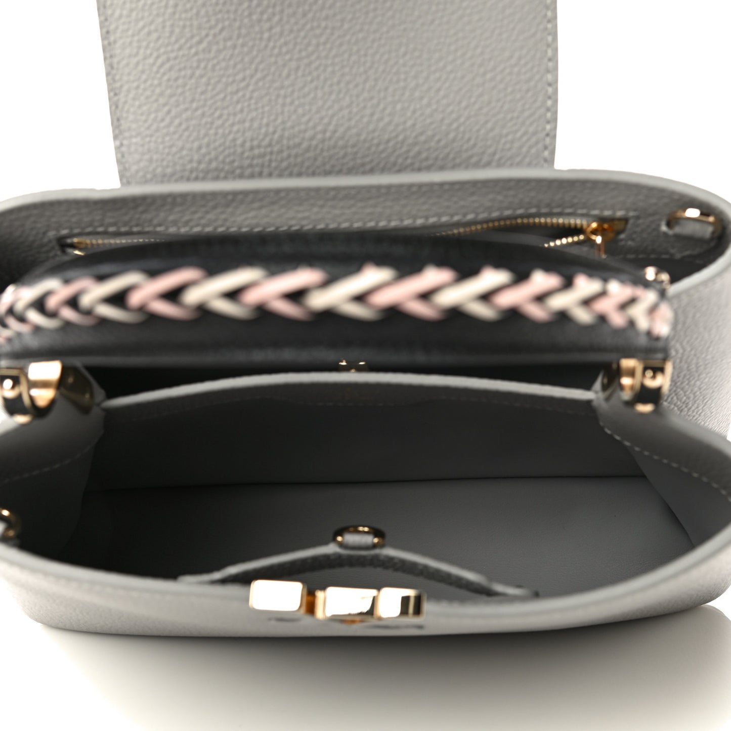 Taurillon Woven Capucines PM