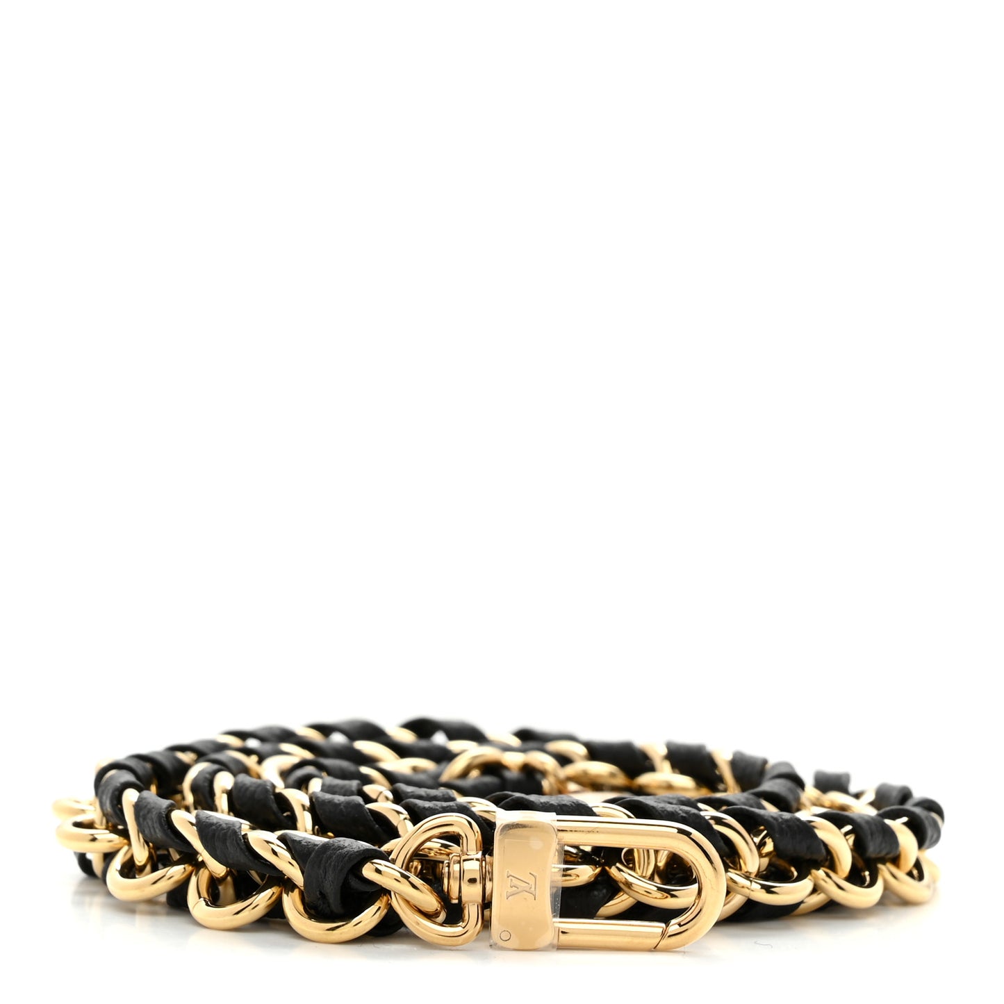 Calfskin Multi Pochette Chain Shoulder Strap Black Gold