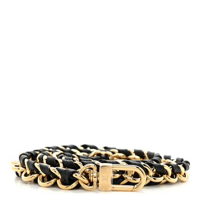 Louis Vuitton Calfskin Multi Pochette Chain Shoulder Strap Black Gold 1 of 3