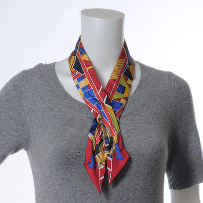 Hermes Silk L'Art Indien Des Plaines Twilly 2 of 5