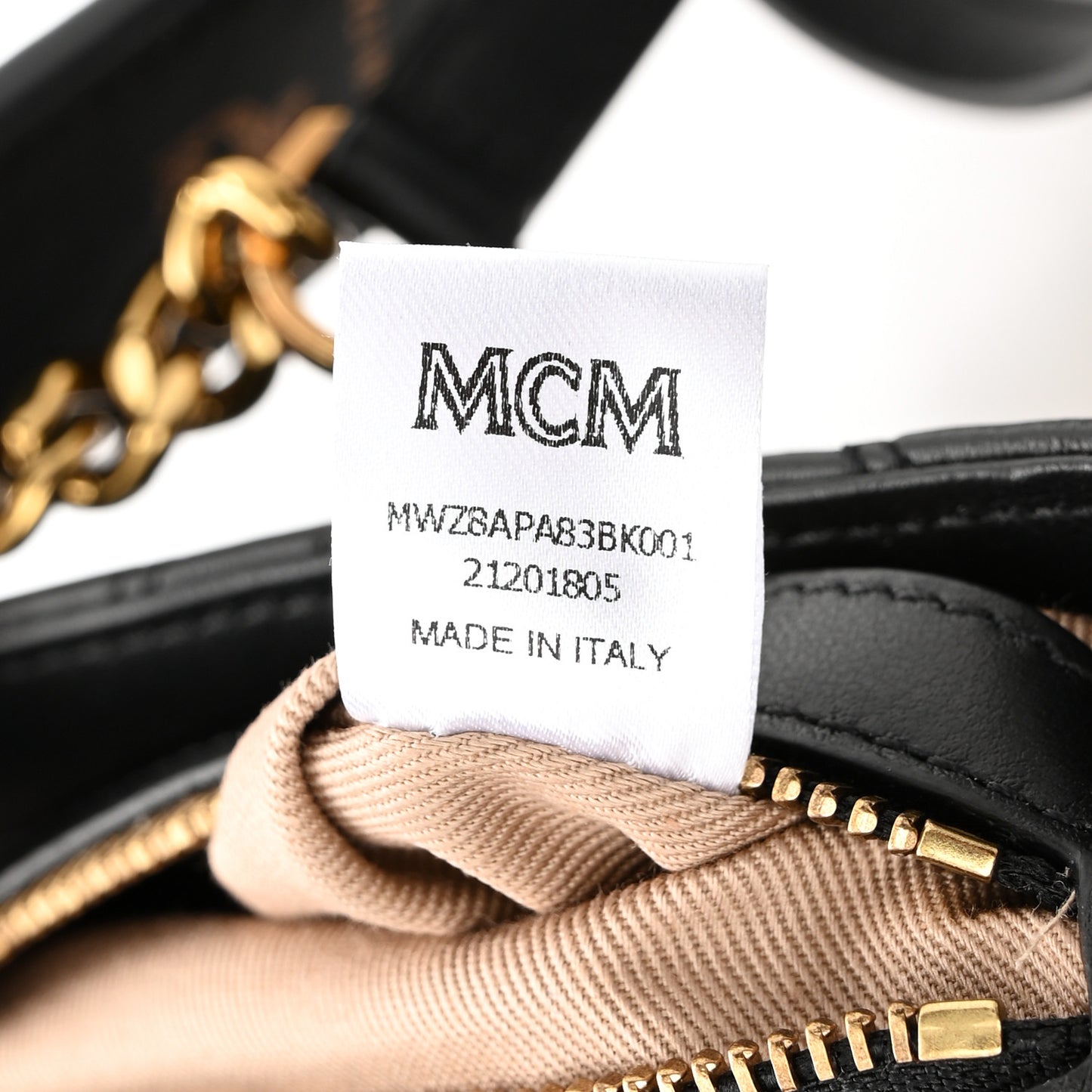 Calfskin Quilted Small Patricia Belt Bag Black