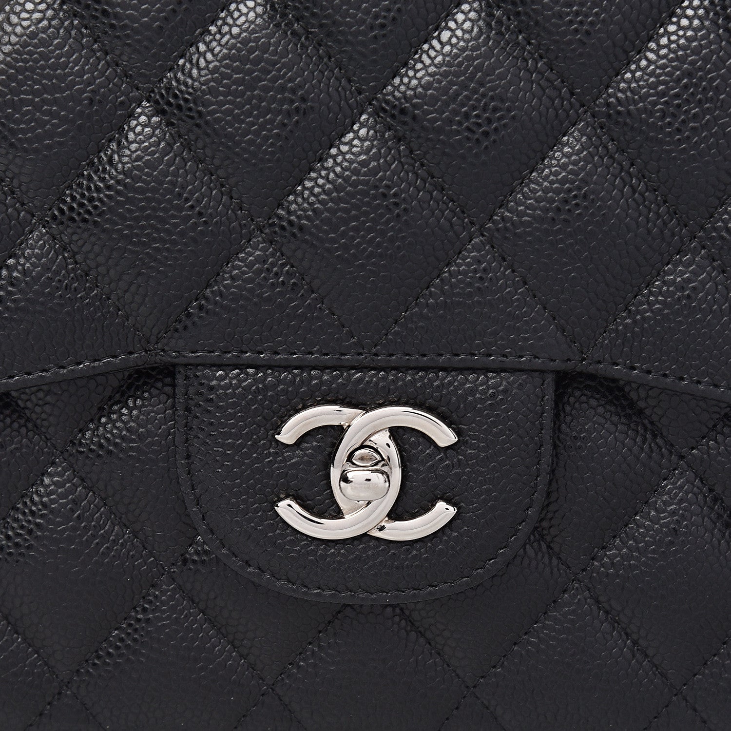 Chanel Caviar Quilted Jumbo Double Flap Black 8 of 11