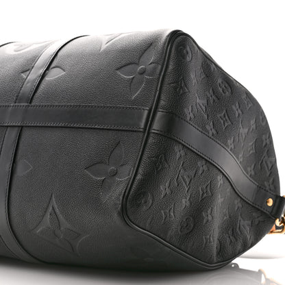 Louis Vuitton Empreinte Monogram Giant Keepall Bandouliere 45 Black 9 of 9