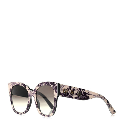 Gucci Acetate Herbarium Print Square Frame Sunglasses GG0059S White 2 of 12