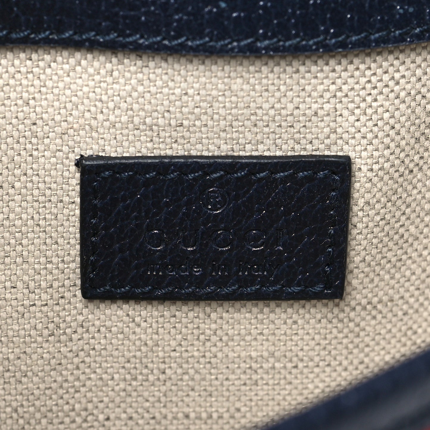 GG Supreme Monogram Web Small Ophidia Belt Bag 90 36 Beige Navy