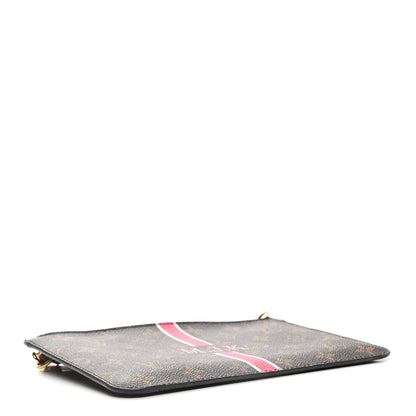 Louis Vuitton Monogram My LV Heritage Neverfull MM GM Pochette Fuchsia White 4 of 11