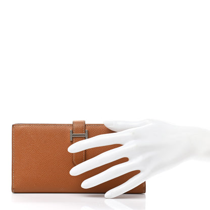 Hermes Epsom Bearn Gusset Wallet Gold 3 of 40