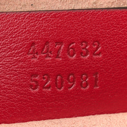 Gucci Calfskin Matelasse Small GG Marmont Chain Shoulder Bag Hibiscus Red 7 of 14