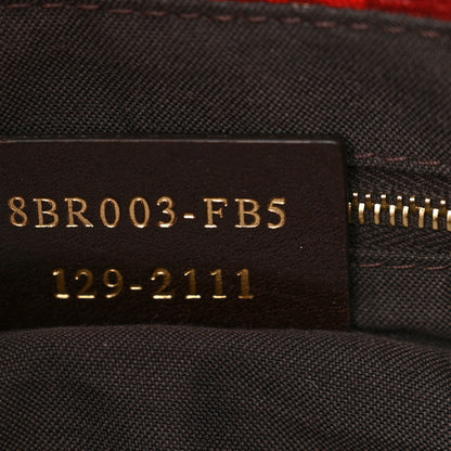 Fendi Zucchino Spalmati Vitello Forever Baguette Bordeaux Rubino 7 of 11