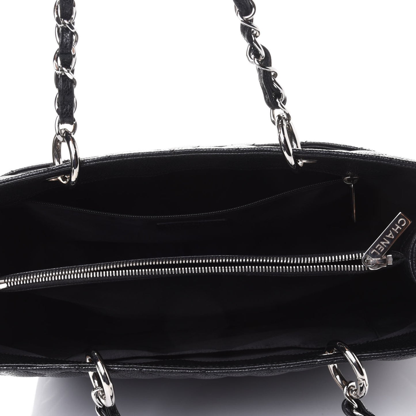 Caviar Quilted Grand Shopping Tote GST Black