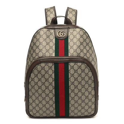 Gucci GG Supreme Monogram Medium Ophidia Day Backpack Brown 1 of 11