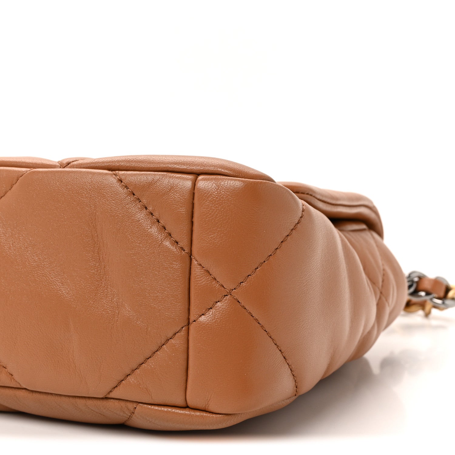 Chanel Lambskin Quilted Medium Chanel 19 Flap Brown 10 of 10