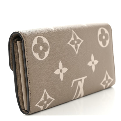 Louis Vuitton Empreinte Monogram Giant Sarah Wallet Tourterelle Creme 3 of 8