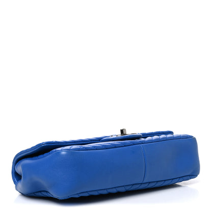 Chanel Lambskin Quilted Medium CC Crossing Flap Blue 3 of 9