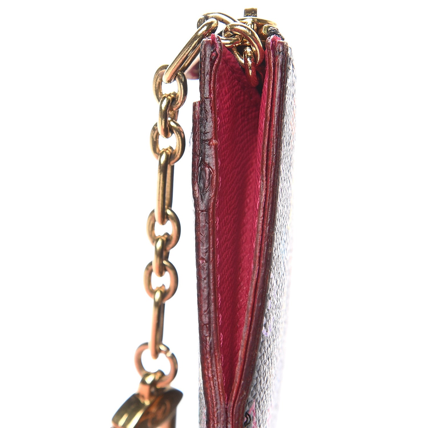 Louis Vuitton Monogram Multicolor Key Pouch Black Grenade 8 of 8
