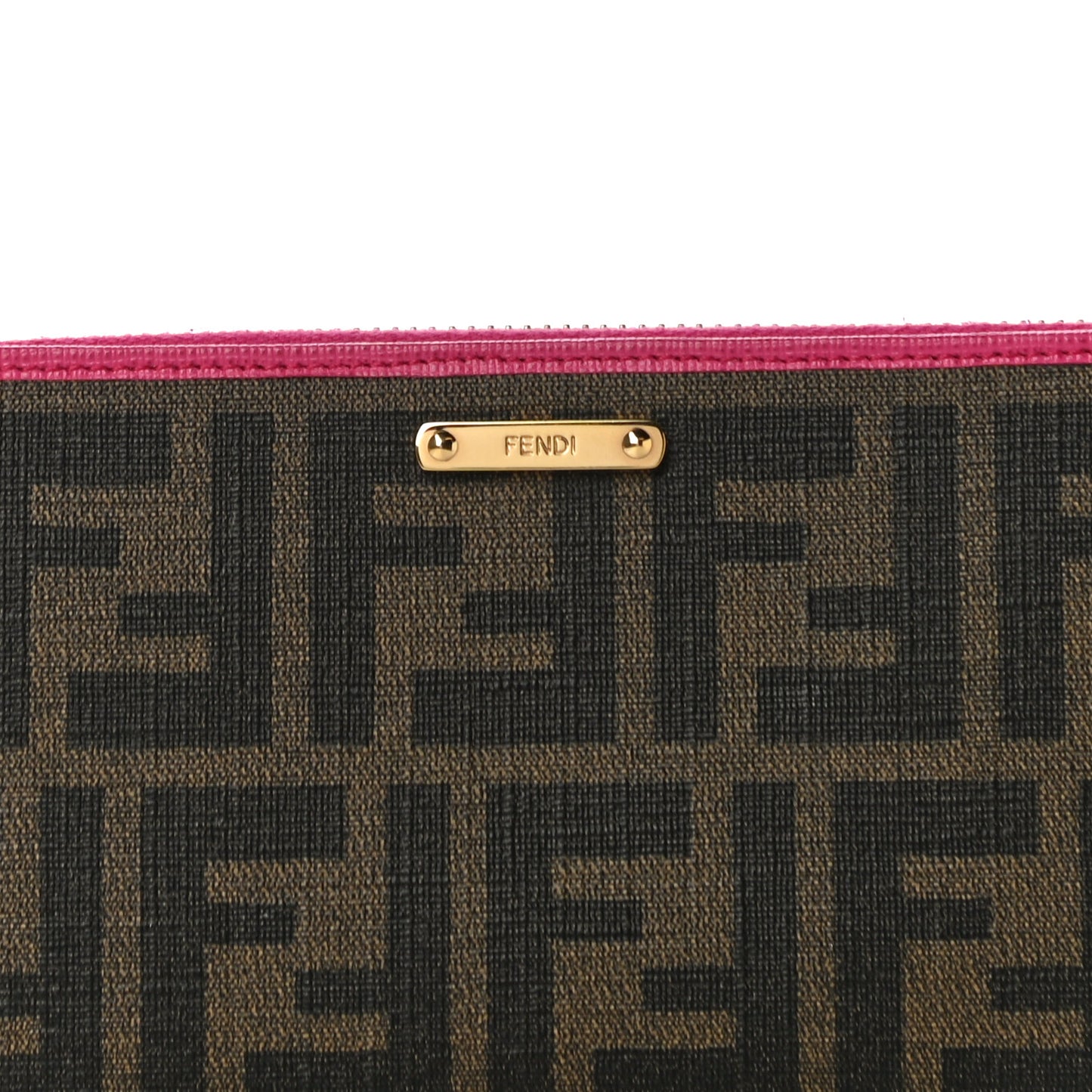 Zucca Spalmati Vitello Elite Zip Around Wallet Tobacco Ciclamino